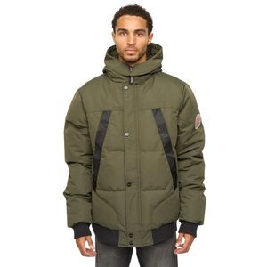 Henleys Mens Traction Bomber Jacket / Khaki Green